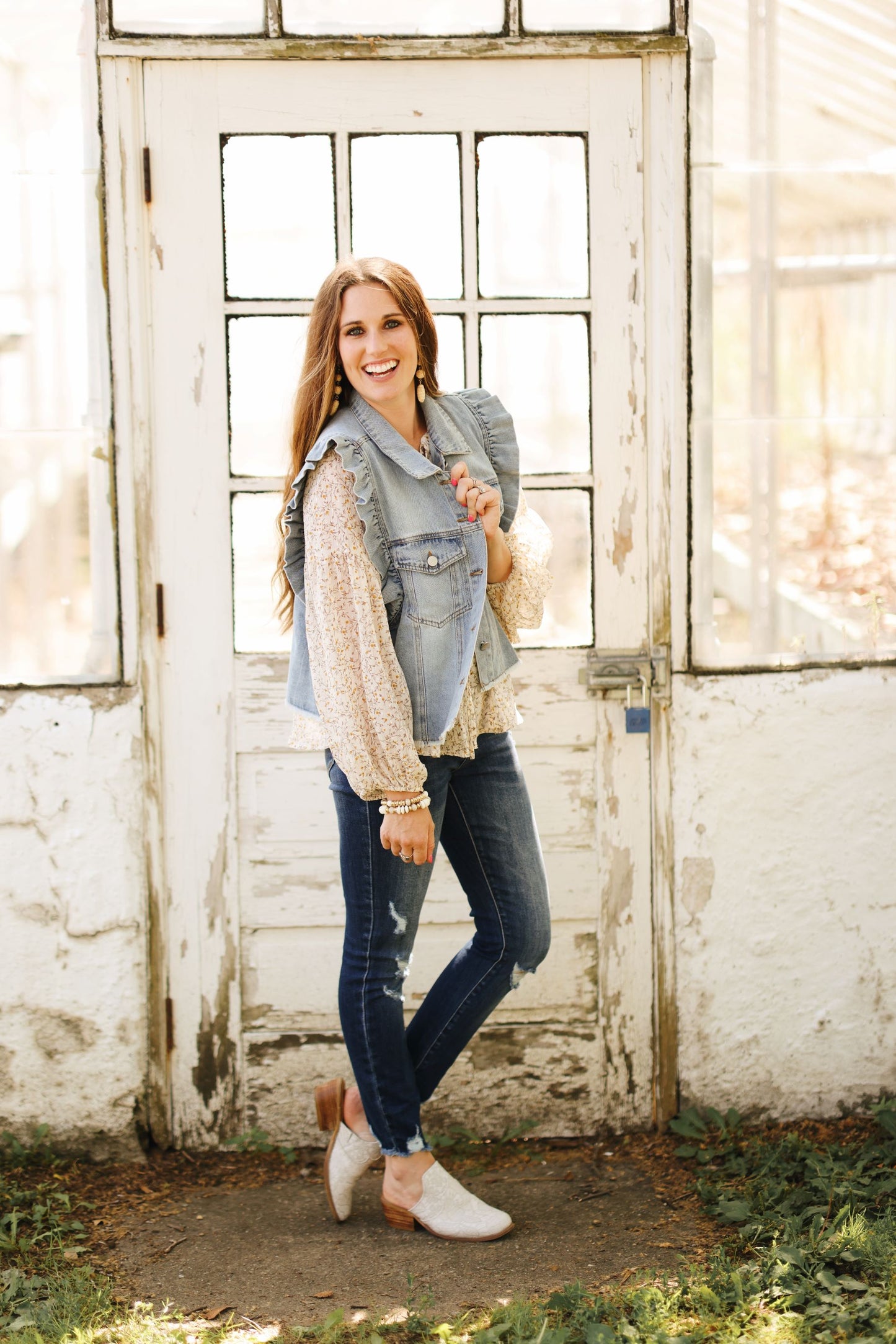 Cute as Can be Denim Sleeveless Jacket