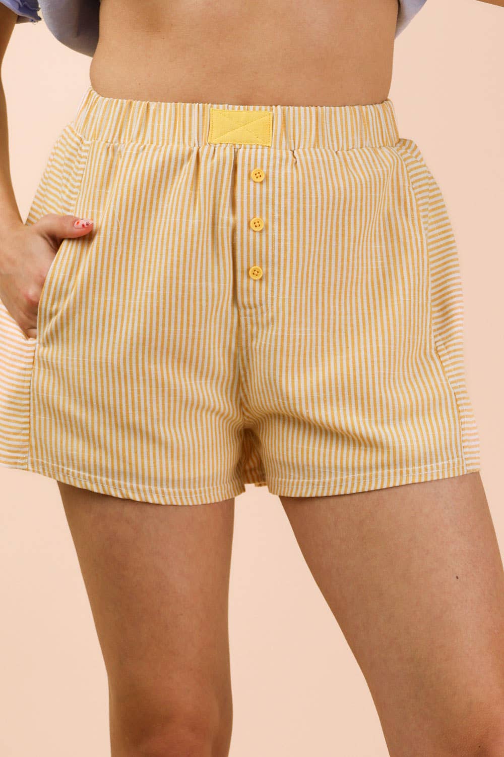Lemon Drop Striped Shorts