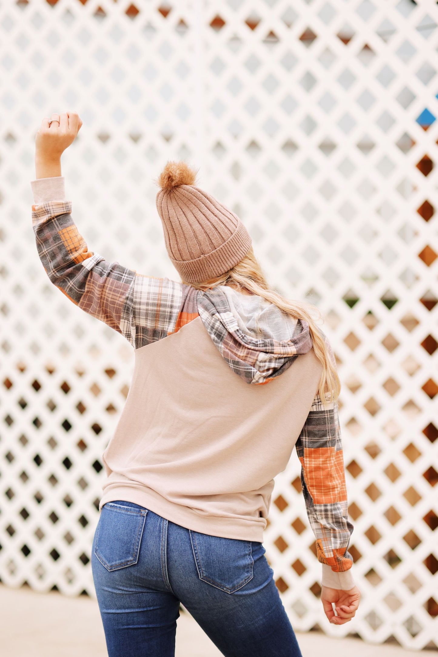 In Wonder Hoodie-Taupe Mix (S-3X)