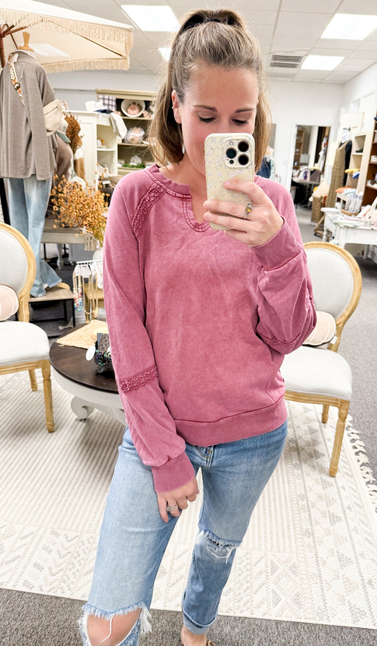 Beautiful in Burgundy Sweatshirt (S-XL)