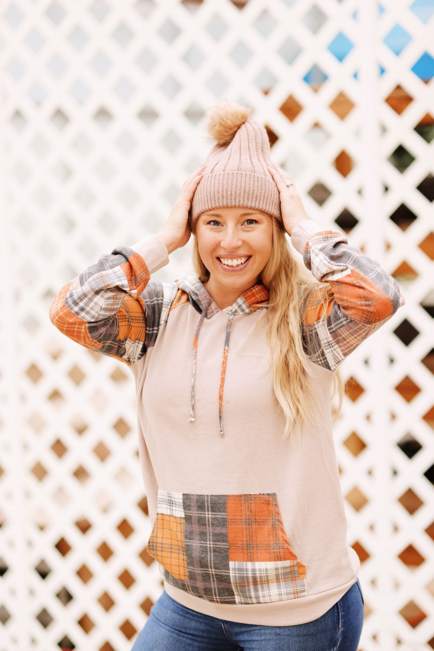 In Wonder Hoodie-Taupe Mix (S-3X)