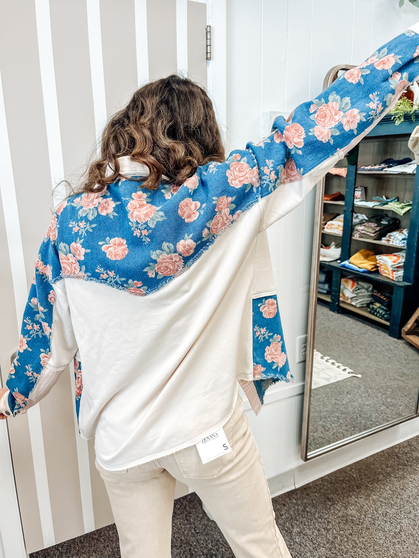 Transition to Florals Button Up (S-XL)