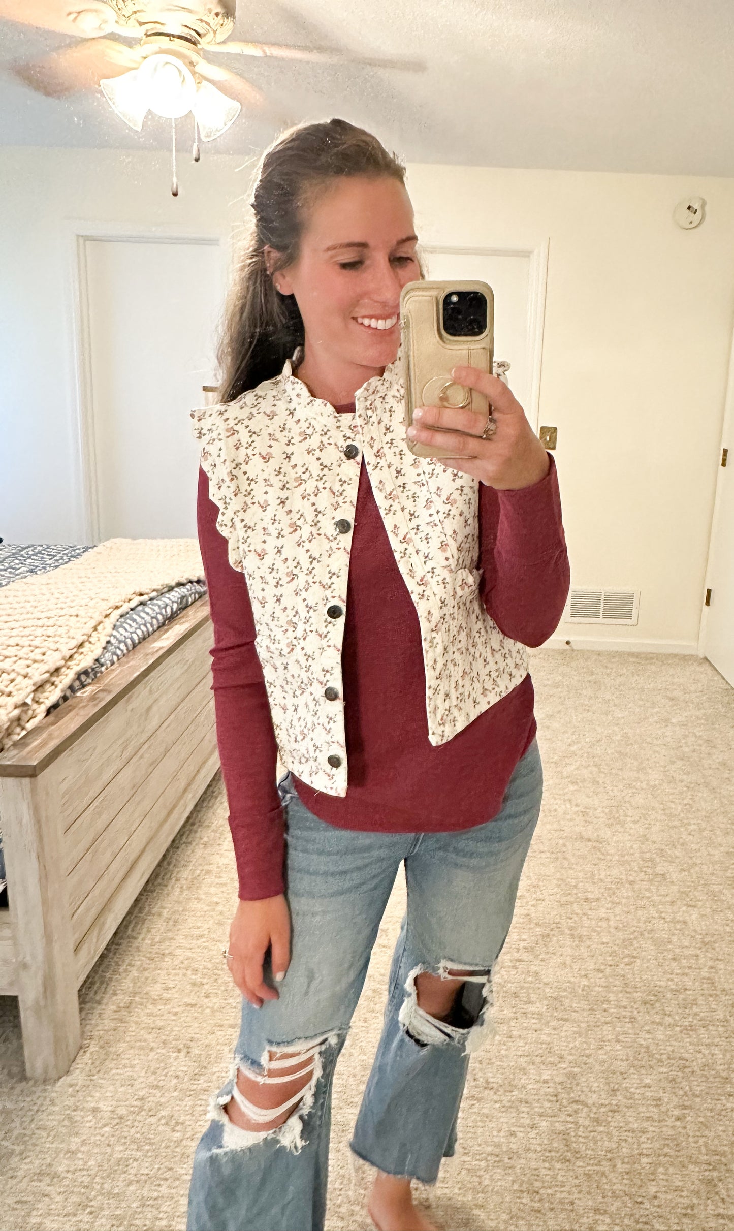 Soft Start Floral Vest