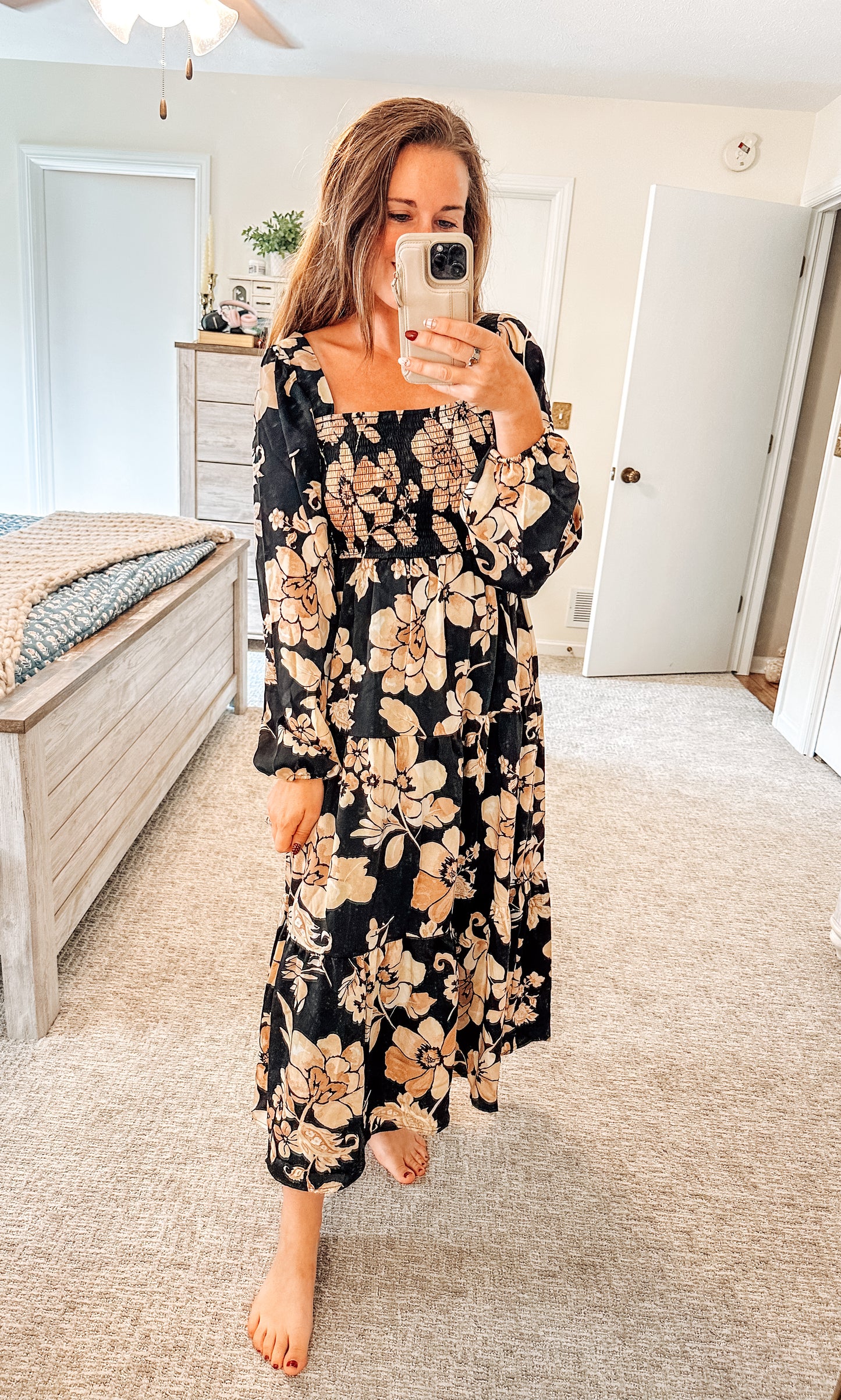 Autumn Angel Midi Dress
