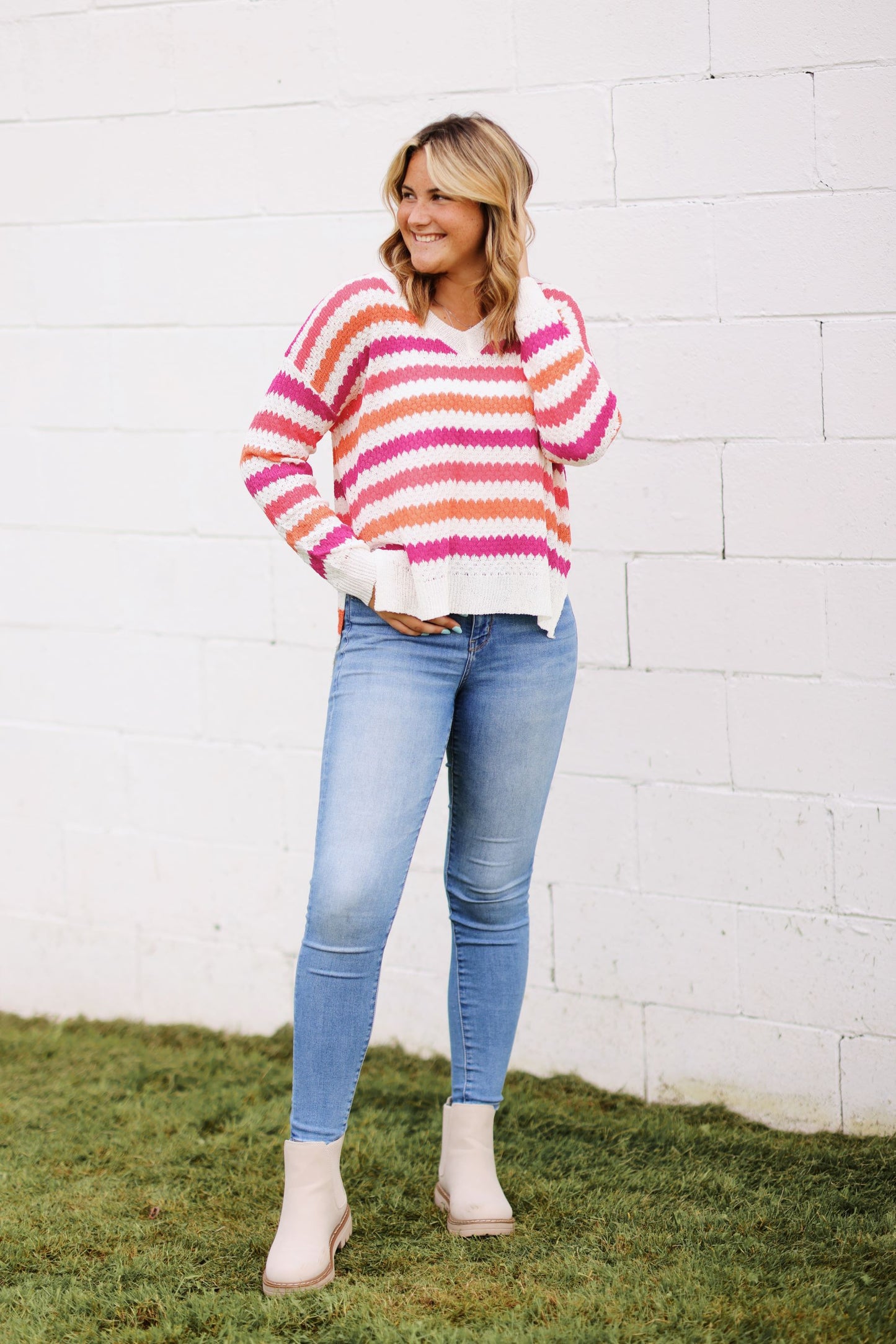 Cozy Chic Striped Knitwear