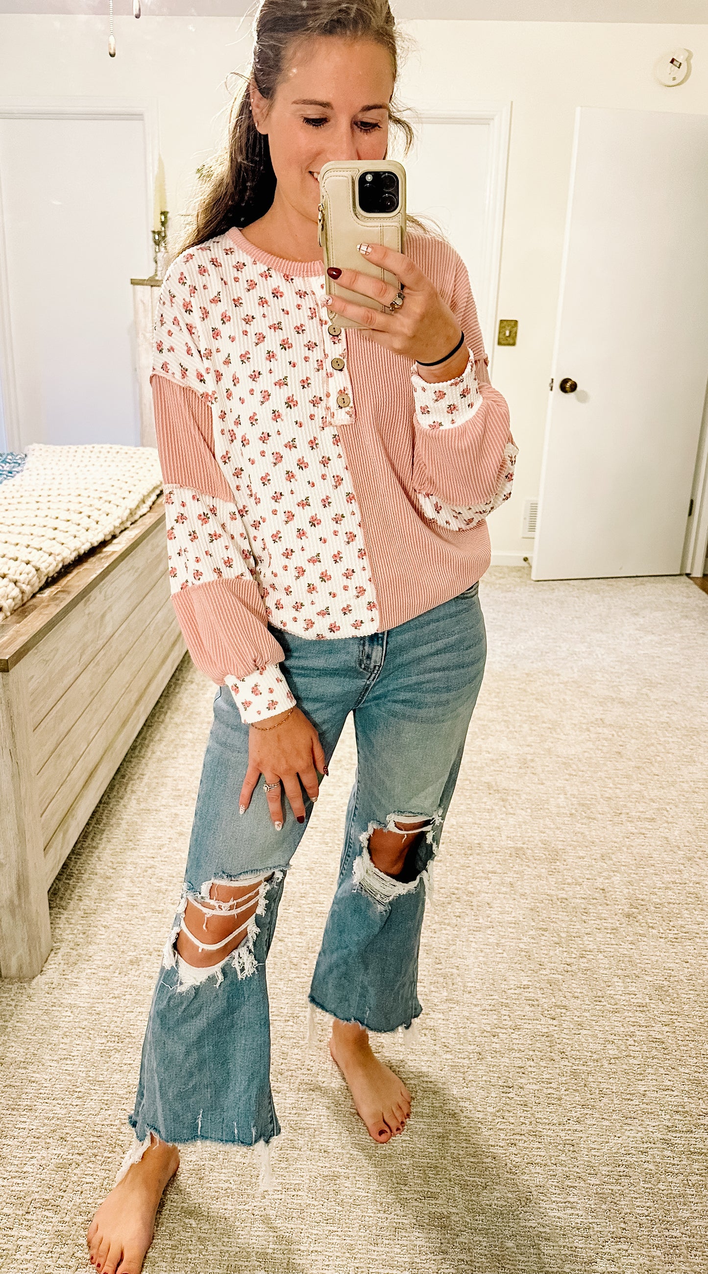 Meadow Mix Ribbed Top (S-3X)