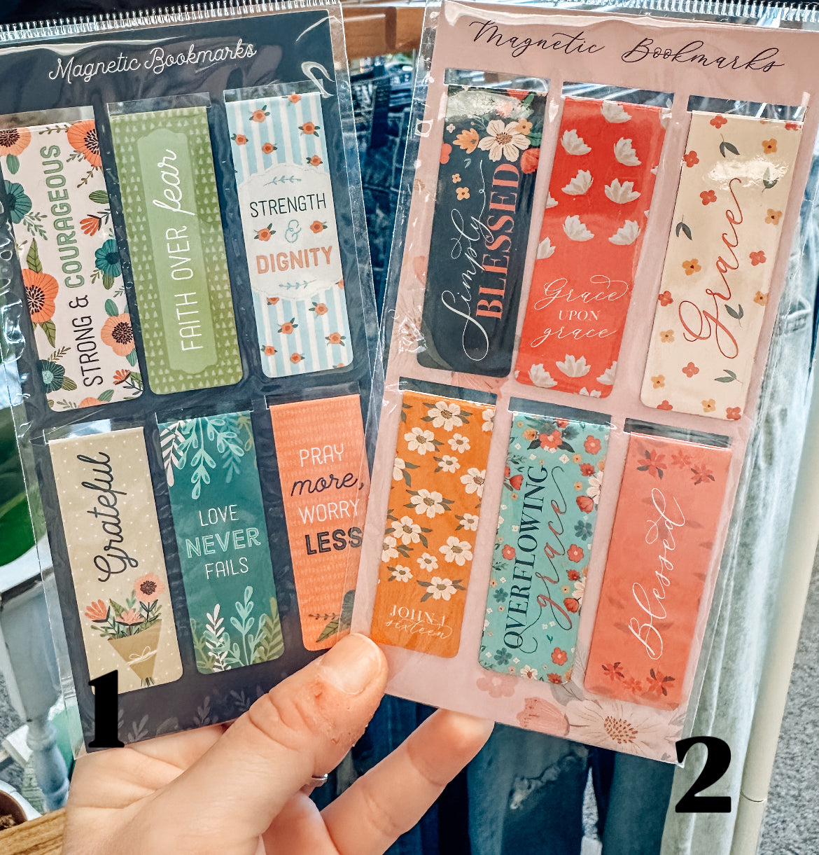 Magnetic Bookmark Set (6 Styles)