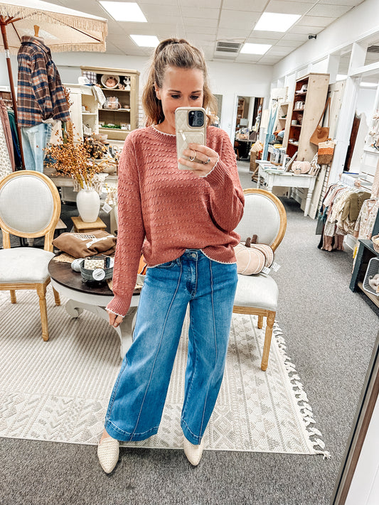 Marsala Moment Knit Sweater (S-XL)