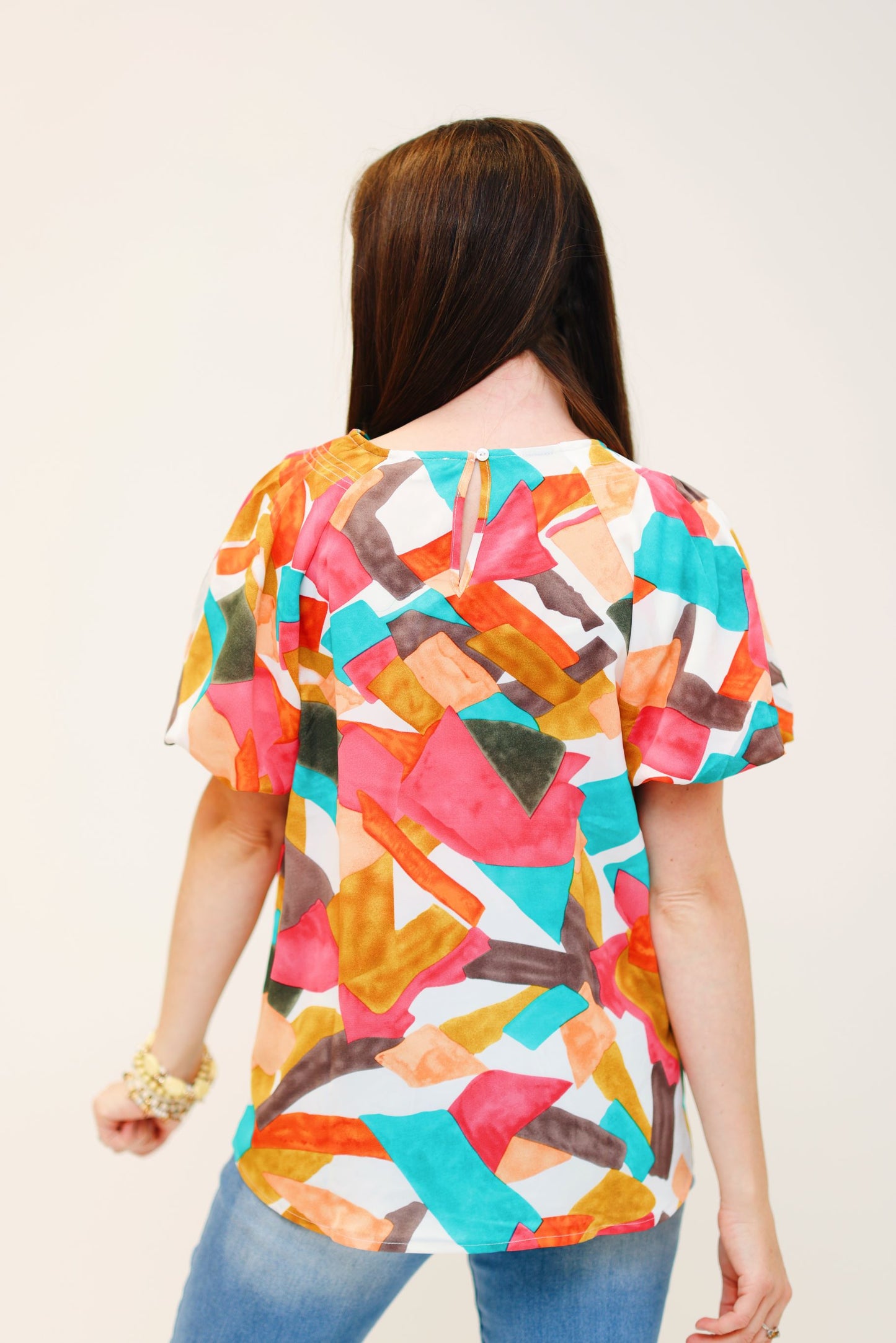 Falling for Geometric Blouse