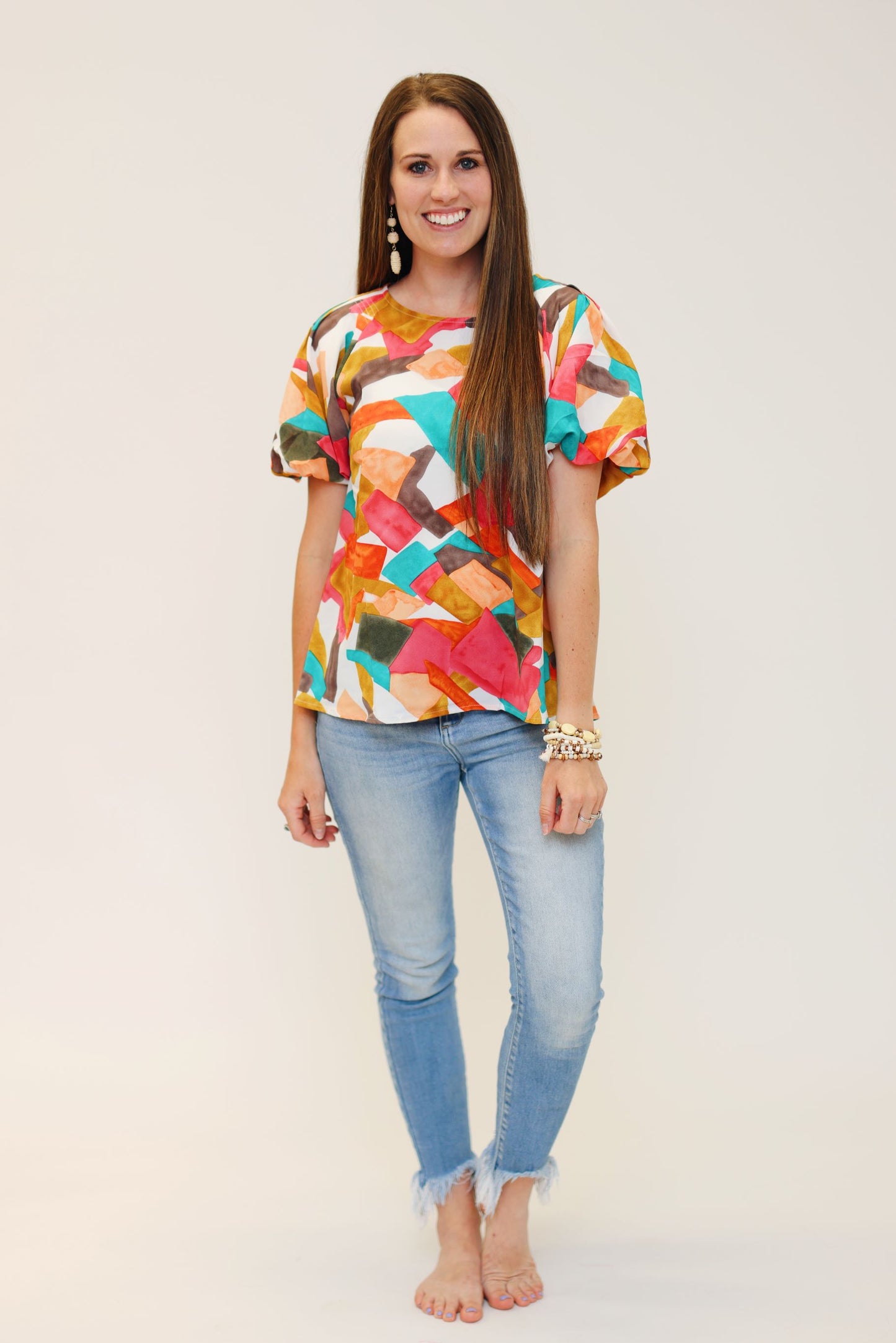 Falling for Geometric Blouse