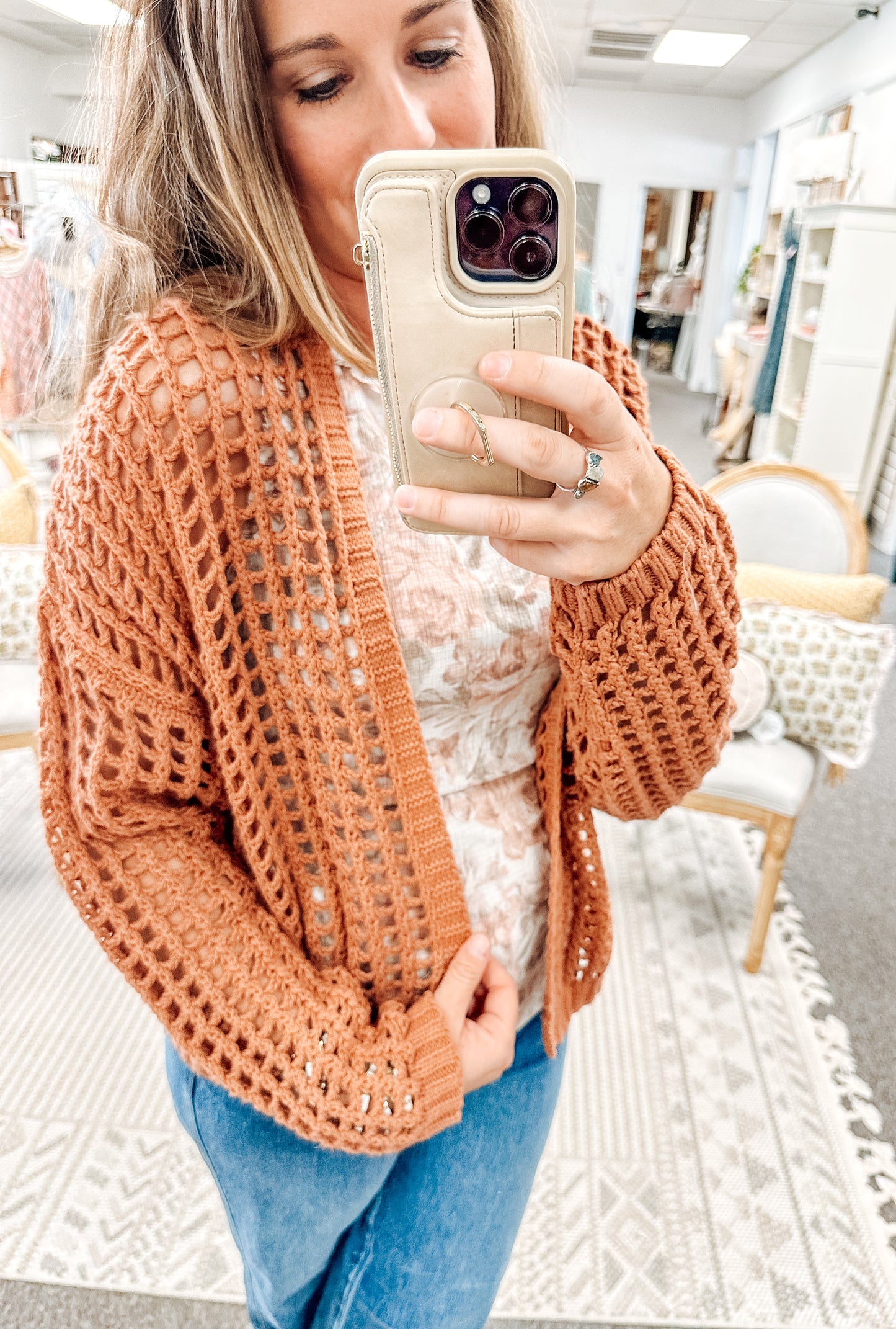 Knit in Canyon Cardigan