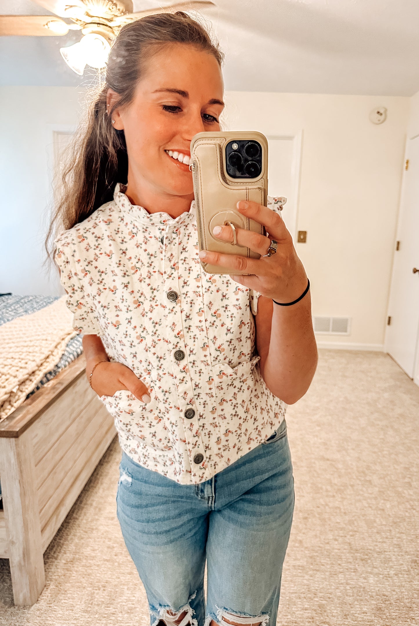 Soft Start Floral Vest