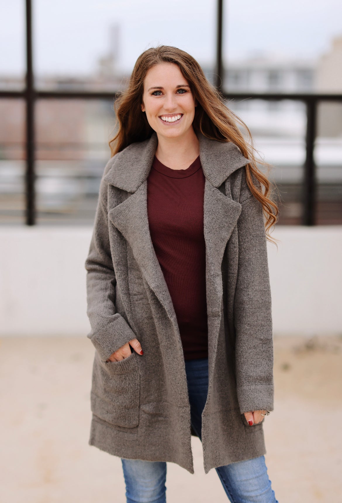 Fireside Embrace Sweater Blazer