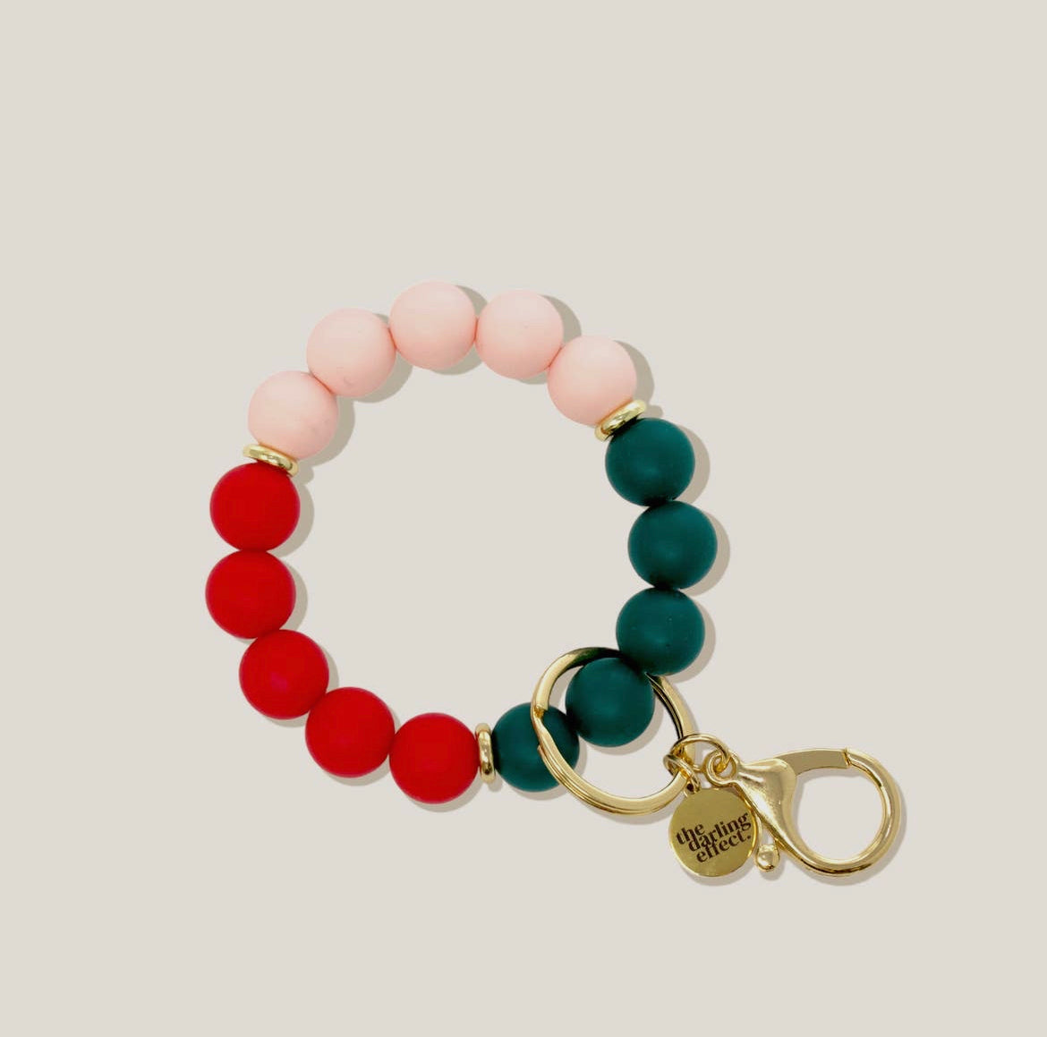 Holly Jolly Keychain Wristlet