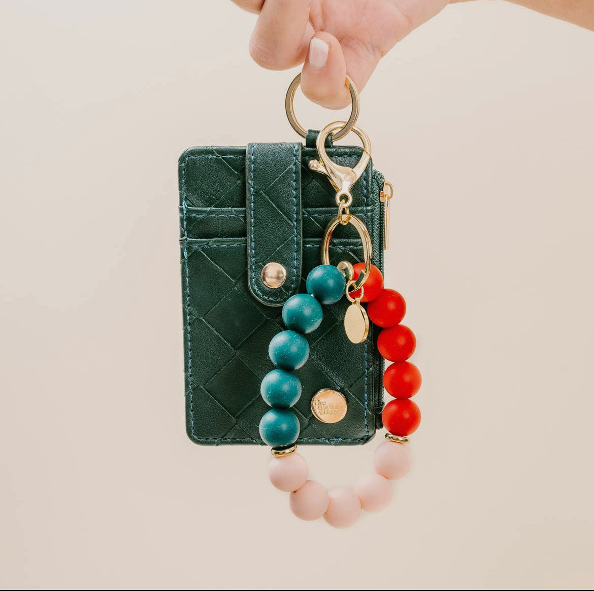 Holly Jolly Keychain Wristlet