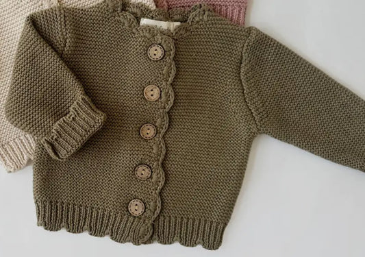 Sophia Dressy Cardigan-Olive