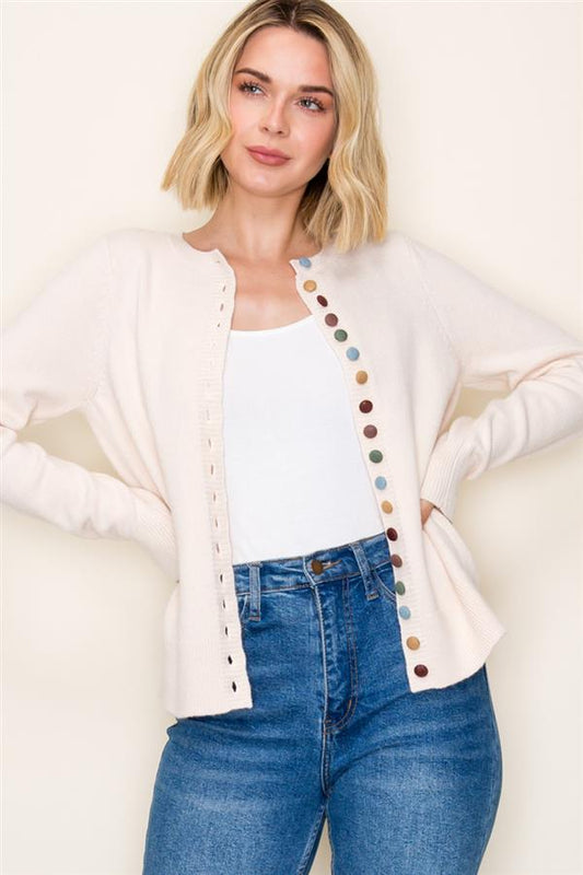 All Buttoned Up-Oatmeal