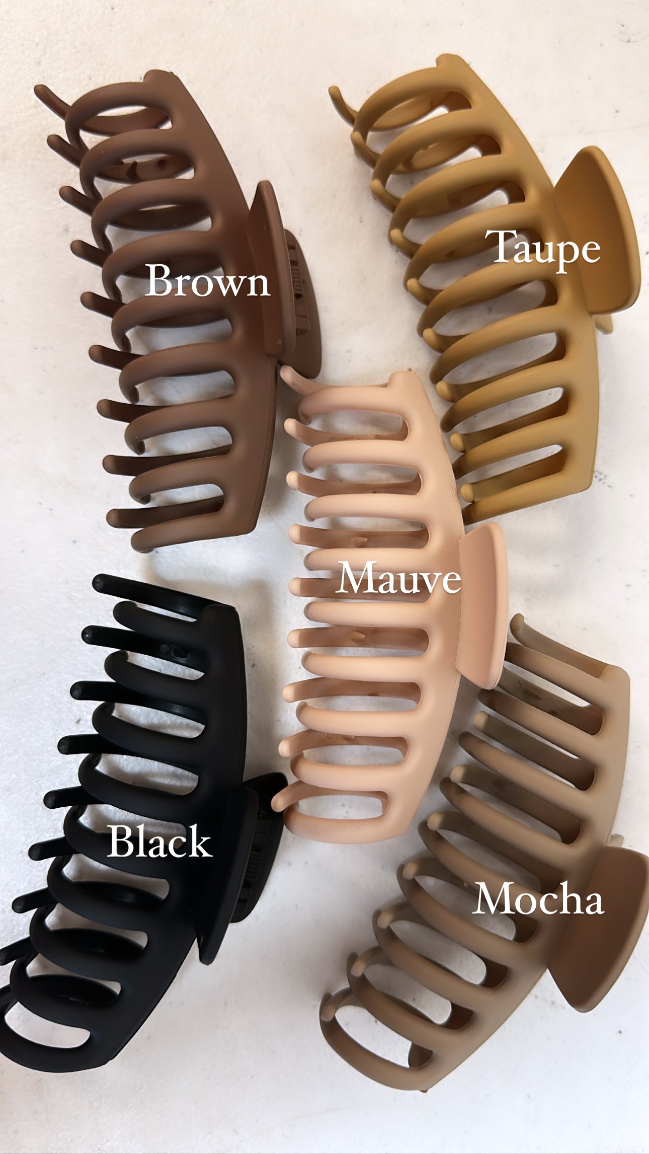 Carissa Rounded Claw Hair Clips