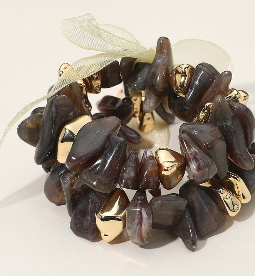 Fiona Beaded Bracelet Stack (2 Colors)