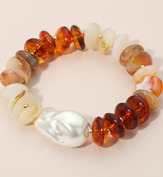 Neutral Tones Chunky Bracelet