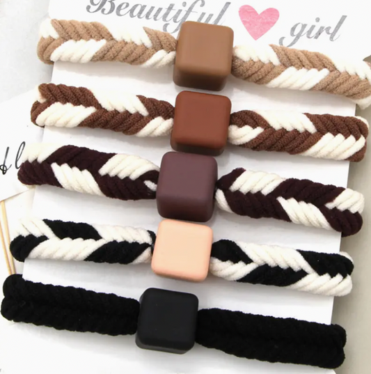 Braided Hair Tie-5 PCS