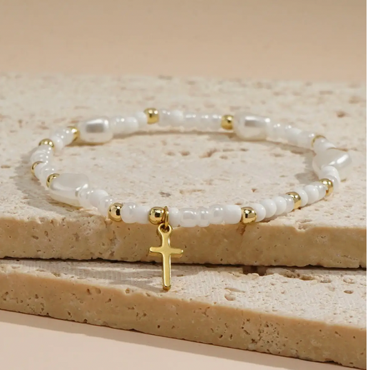 Simple Reminder Cross Bracelet