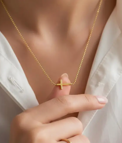 Faithful Mini Cross Necklace