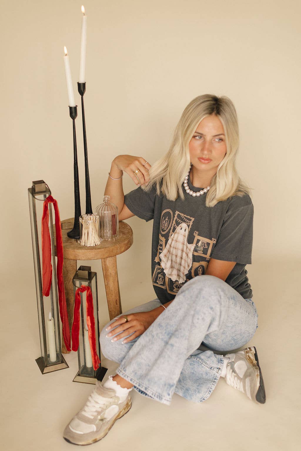 Quilted Ghost Tee, Be The Light Graphic Tee (S-2X)