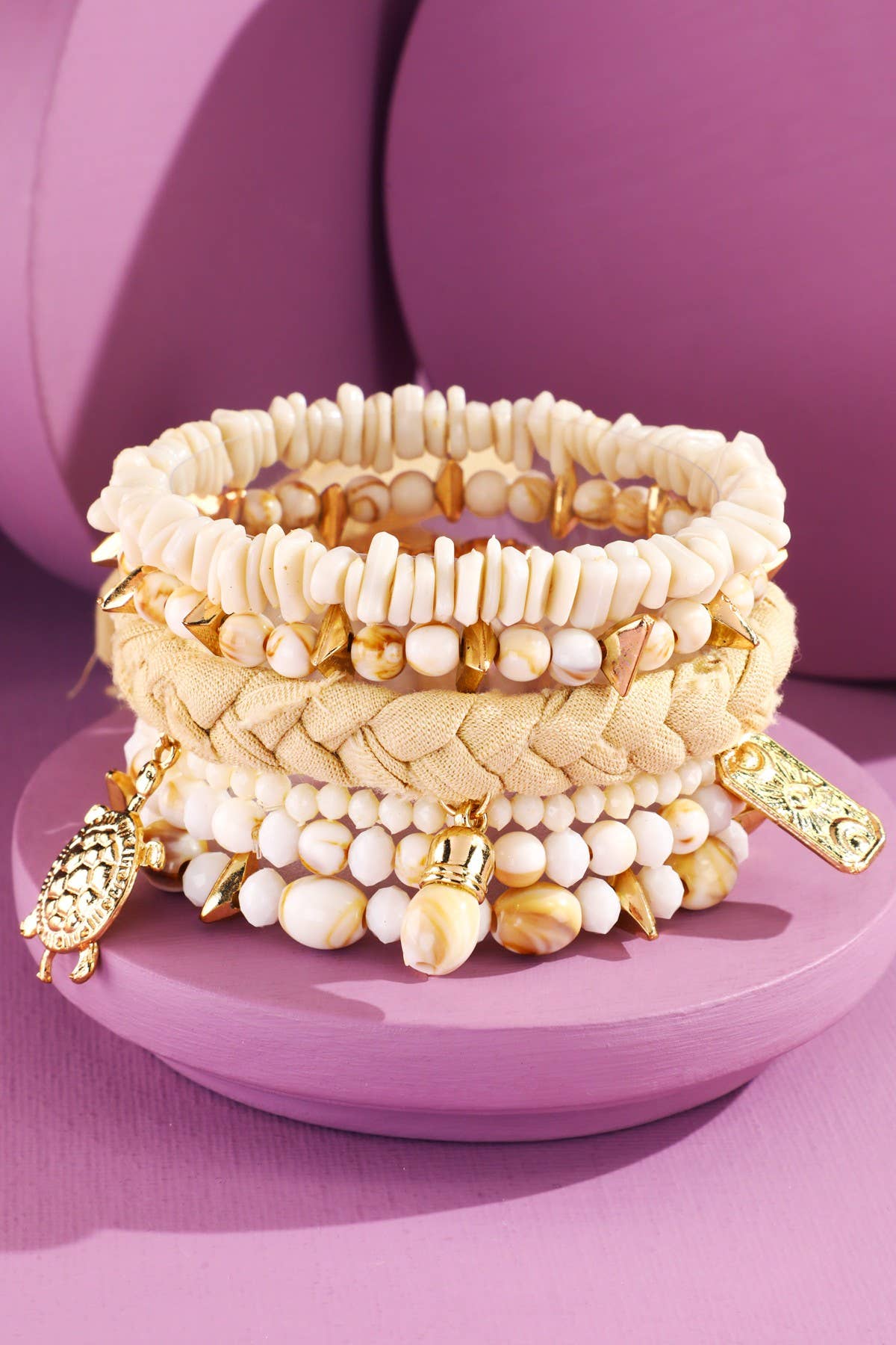 Sandy Shores Beaded Bracelet Set