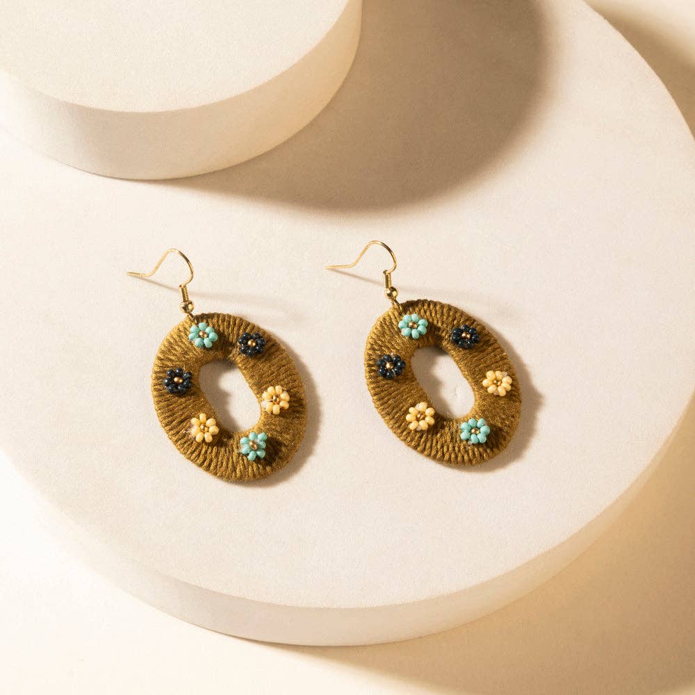 Pasture Posy Oval Earrings