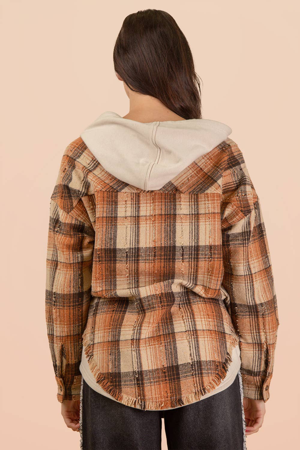 Dripping in Caramel Hooded Flannel