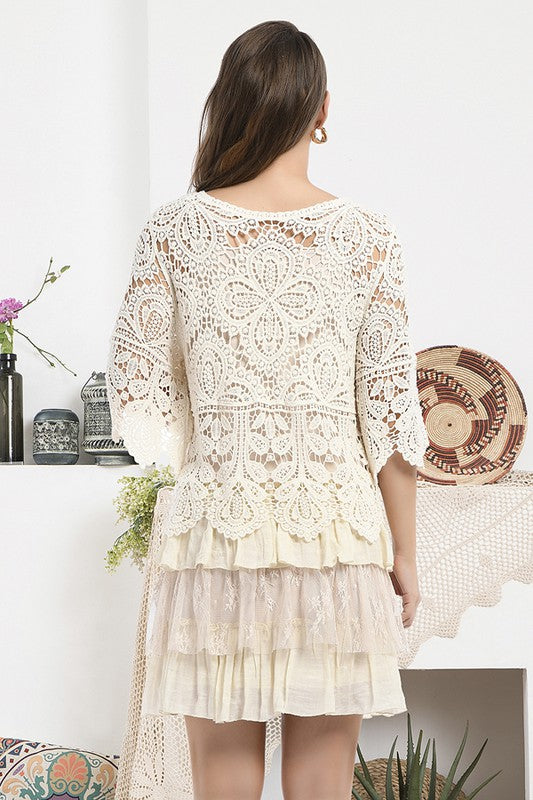 Lovely in Crochet Top