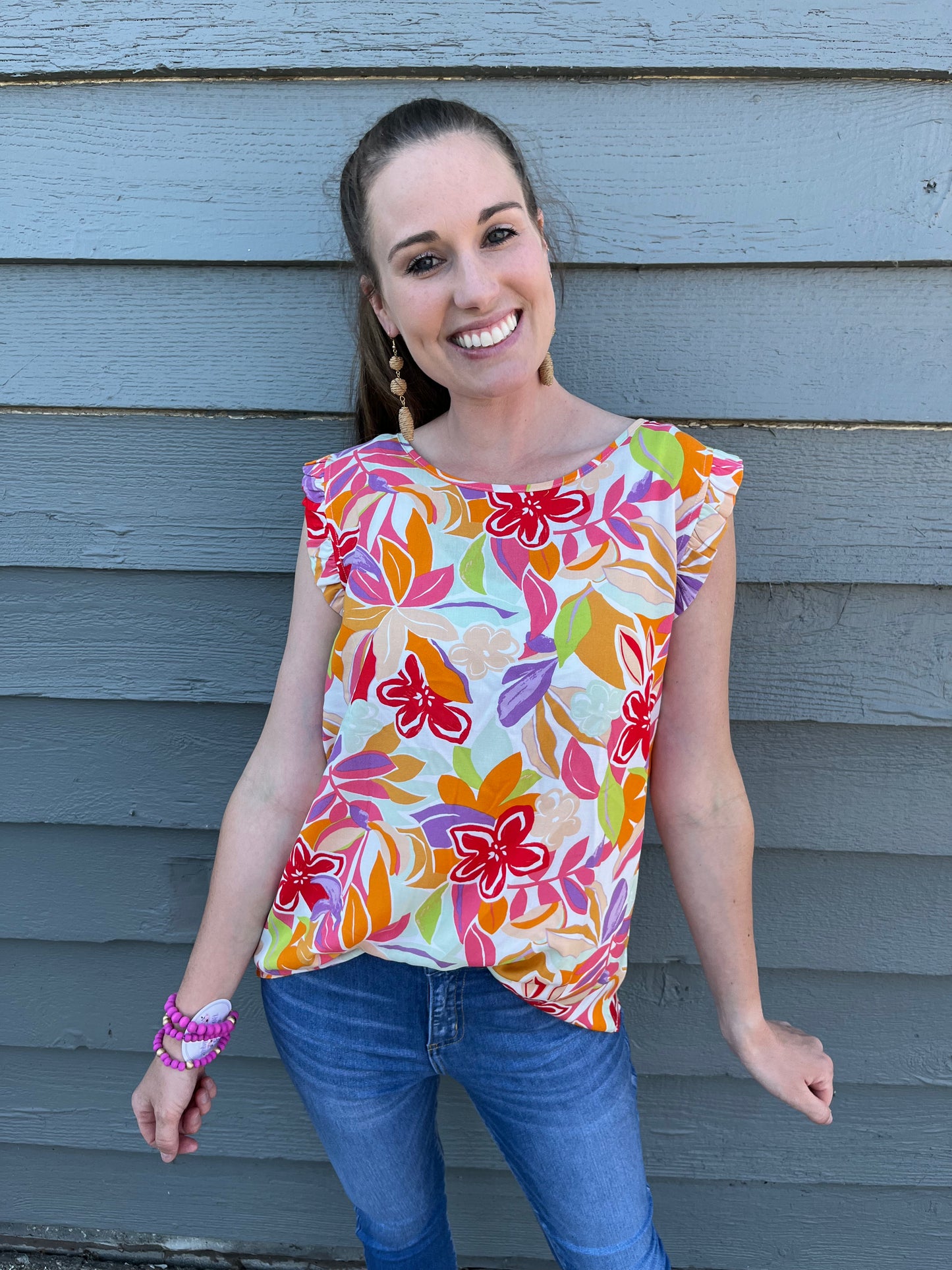 Grow in Flowers Top (2 Colors)