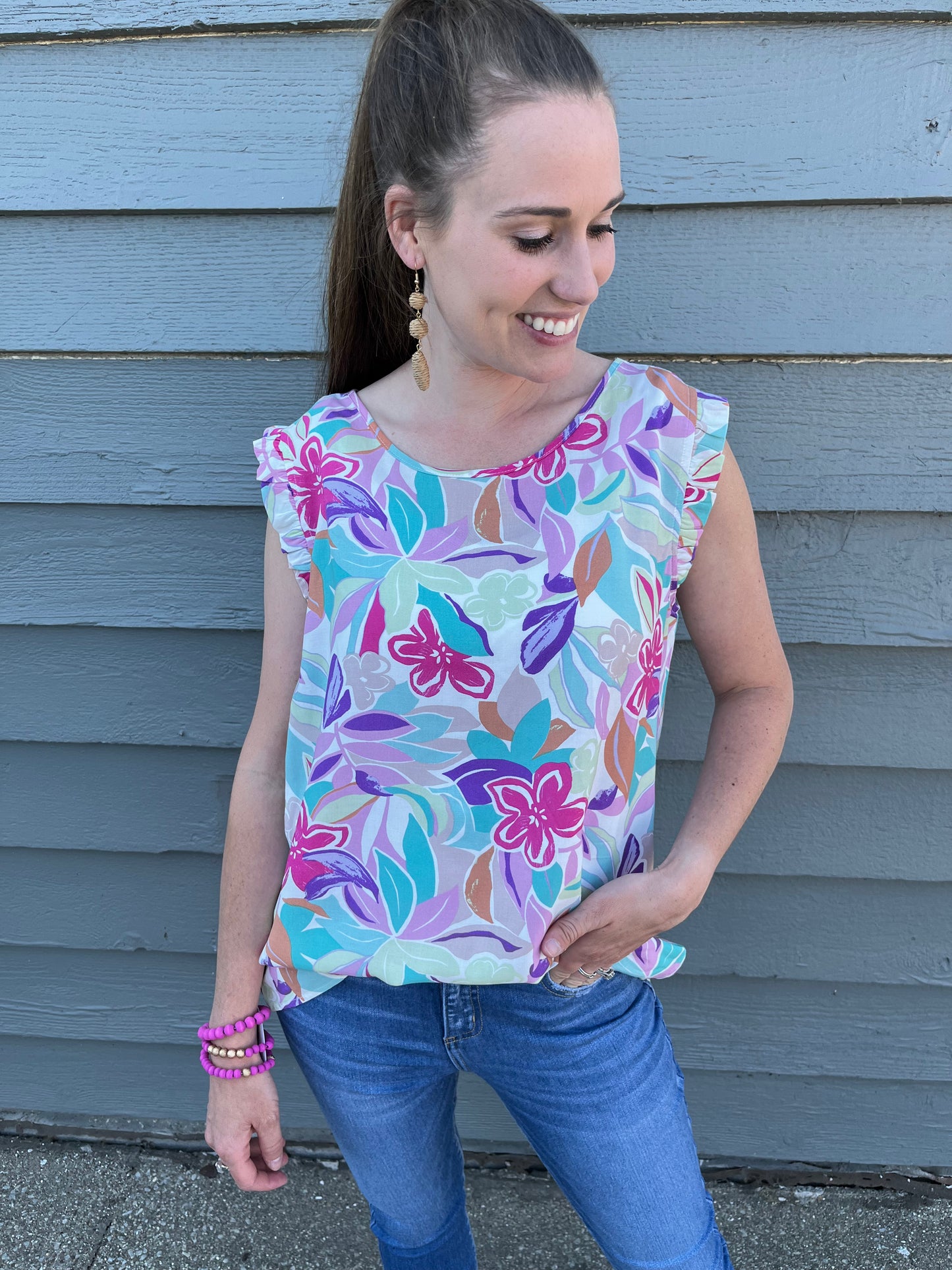 Grow in Flowers Top (2 Colors)