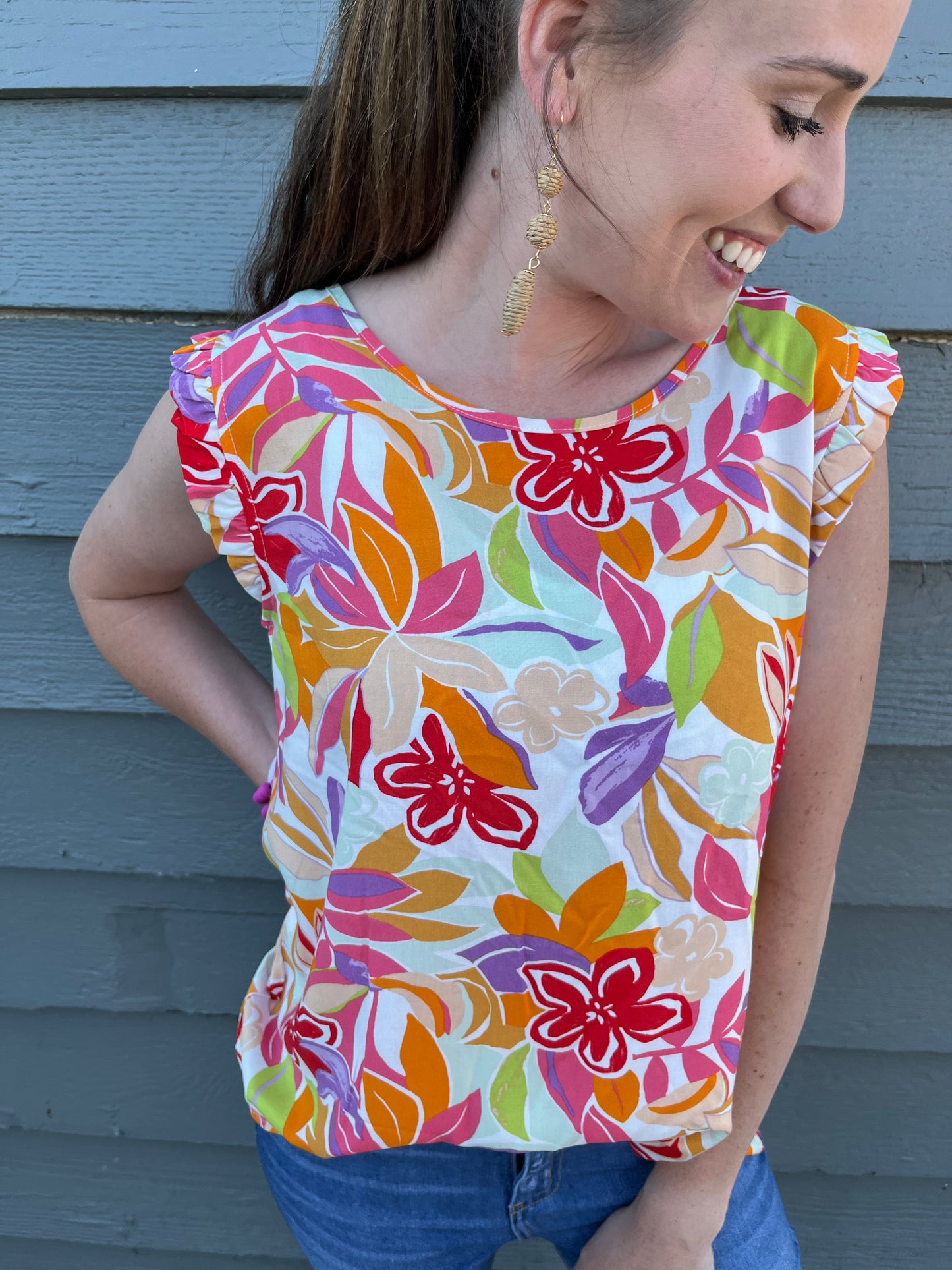 Grow in Flowers Top (2 Colors)
