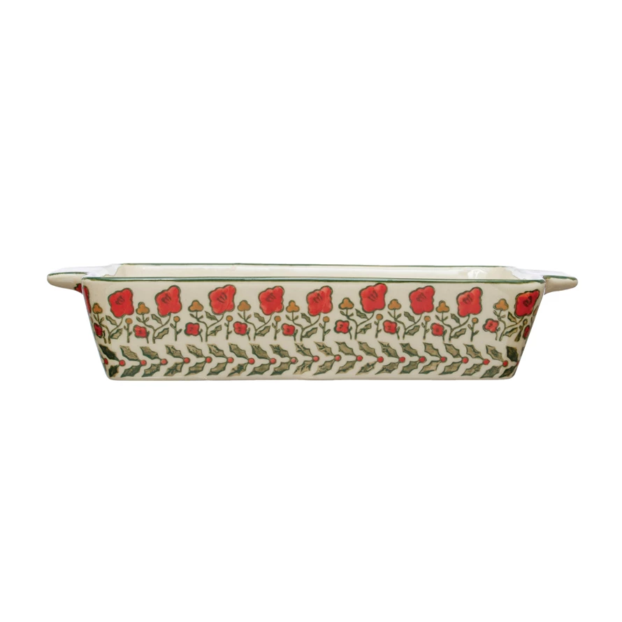 Garden Christmas Stoneware Baker