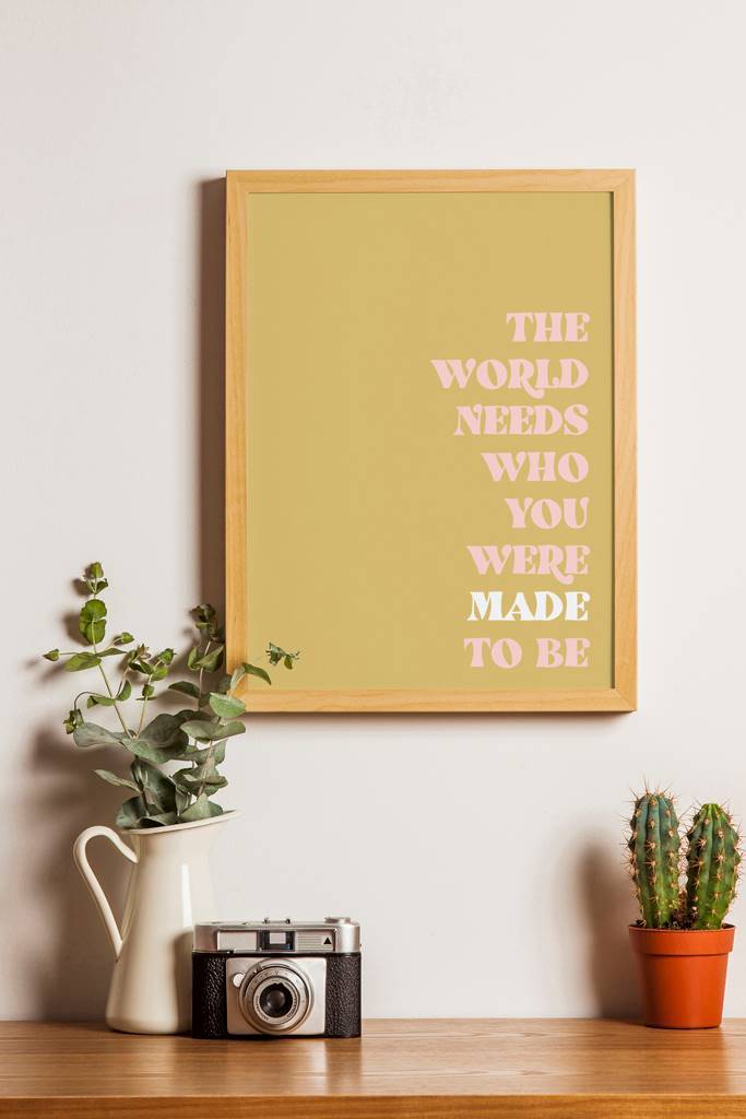 The World Needs You Canvas 5X7