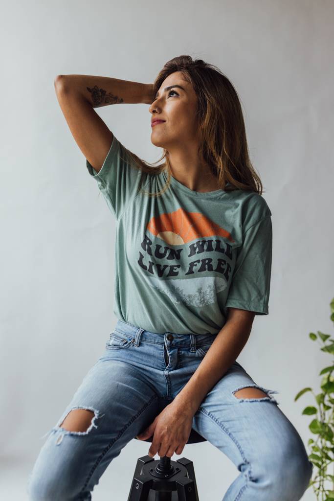 Run Wild Live Free Tee