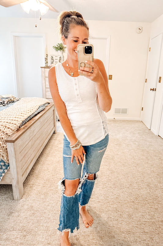 Clean Slate Henley Tank