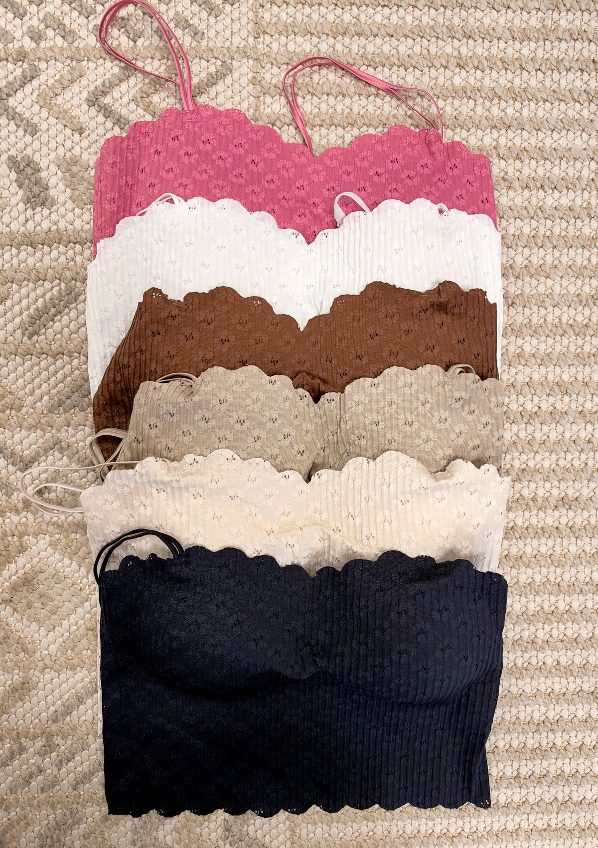 Simply Supported Scalloped Bralette (4 Colors)