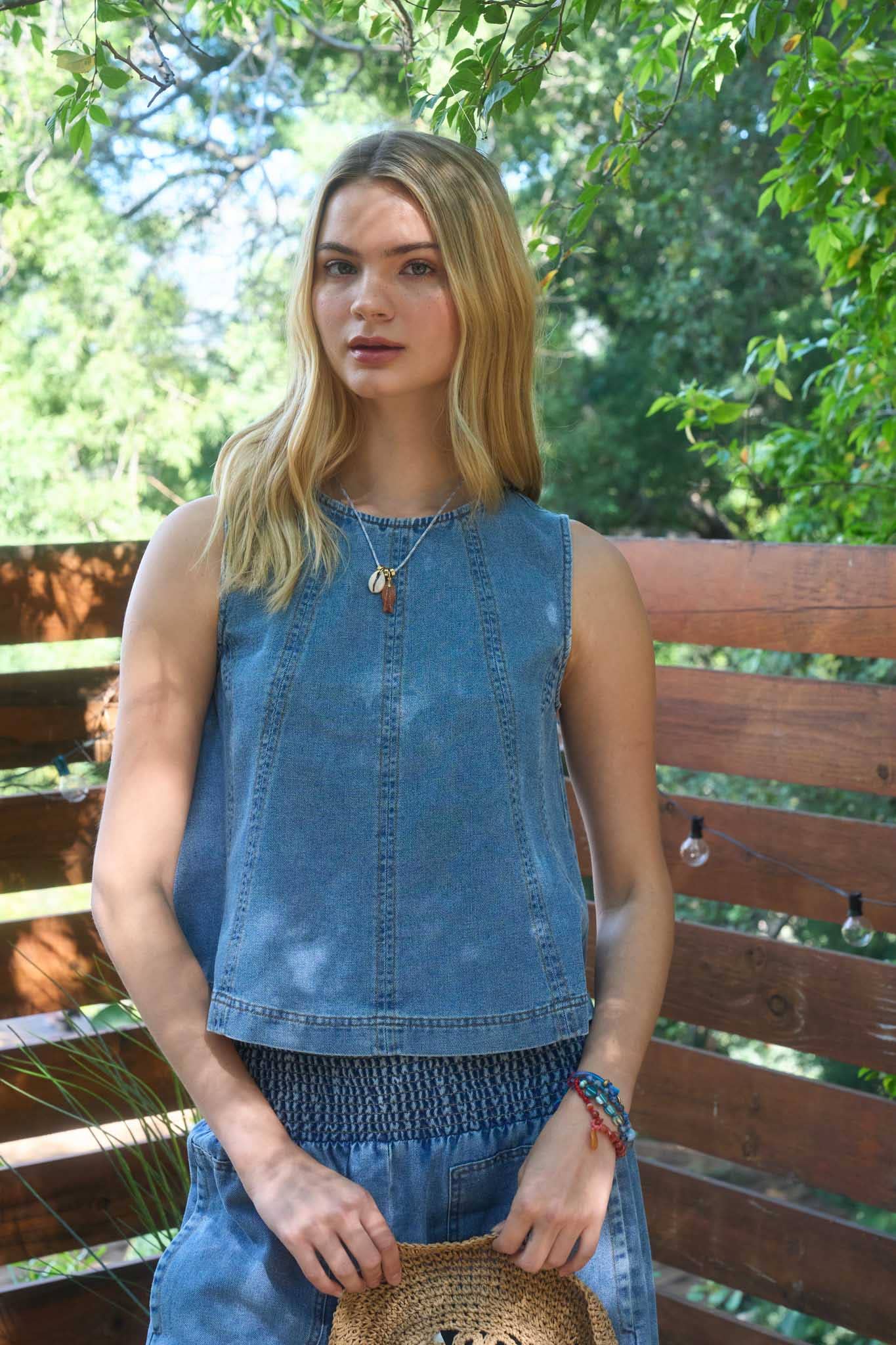 The Weekend Denim Tank