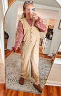 The Marigold Floral Jumpsuit (S-XL)