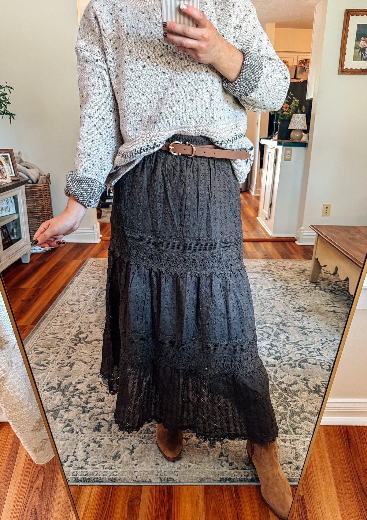 The Coffee Cottage Lace Skirt