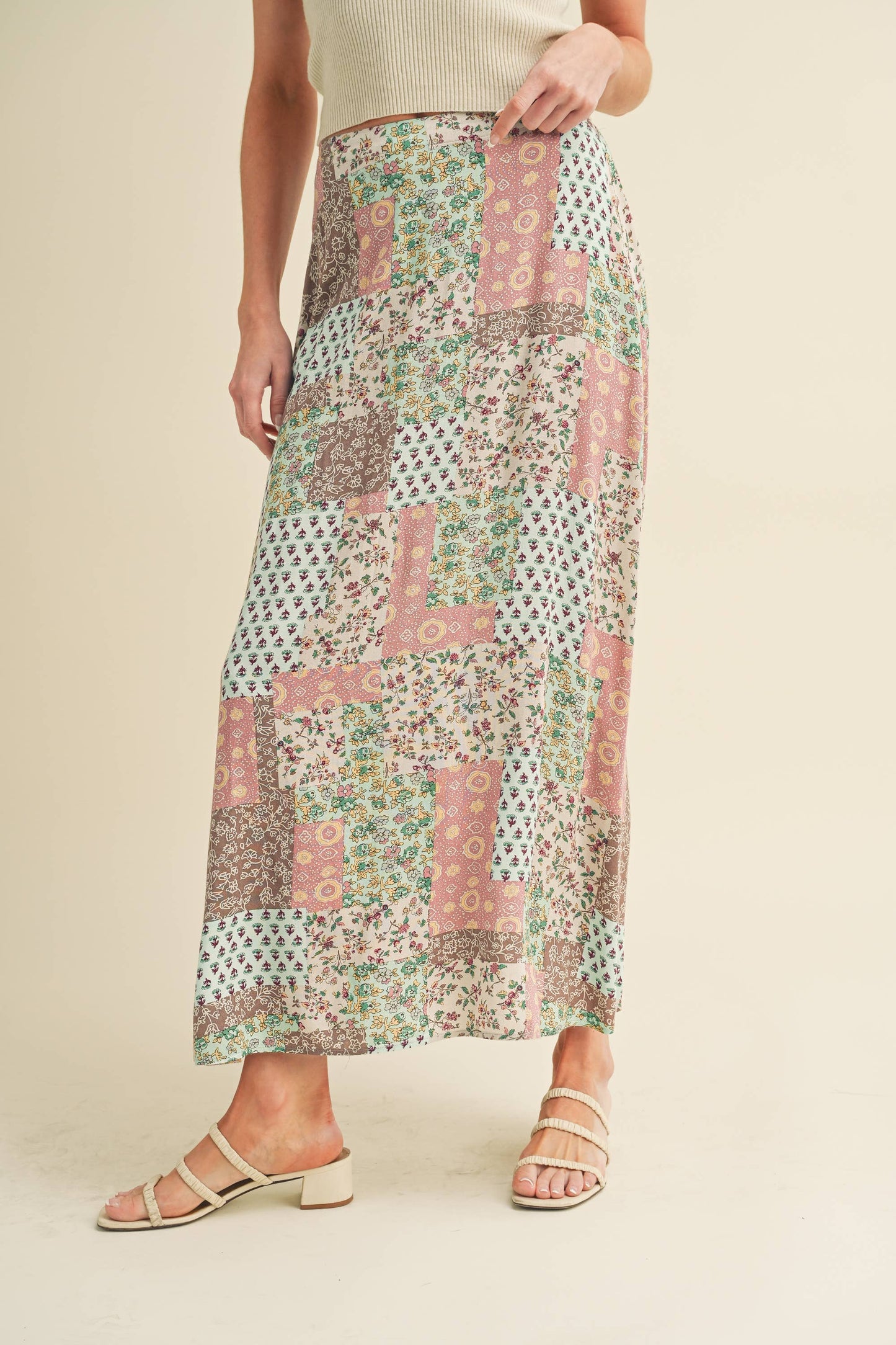 Patty Patchwork Maxi Skirt