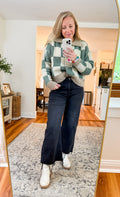 Midnight Crop Flare Denim