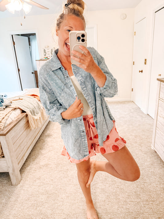 Easy Days Ahead Denim Top (S-3X)