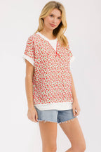 Ruby Floral Top (S-XL)