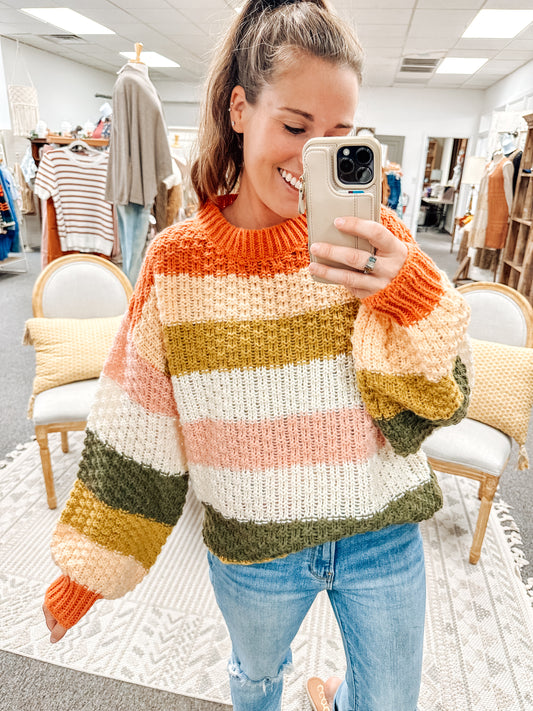 Color Crush Striped Sweater