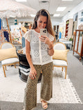 Catching Spots Wide Leg Denim (S-XL)