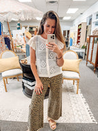 Catching Spots Wide Leg Denim (S-XL)